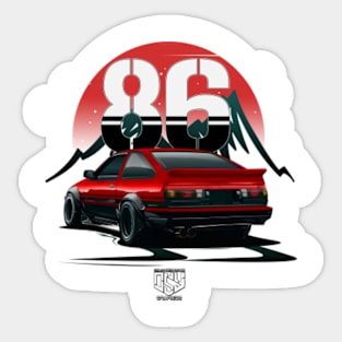 AE86 Trueno (Red) [ OSY Graphics ] Sticker